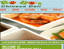 Tablet Screenshot of boboschinesedeli.com